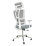 Кресло SitUp PALMA White Chrome (сетка Grey/Grey)