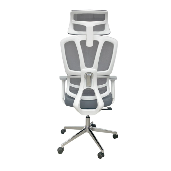 Кресло SitUp PALMA White Chrome (сетка Grey/Grey)