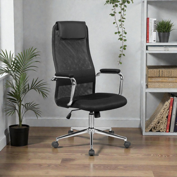 Кресло SitUp ALFA Chrome (сетка Black)