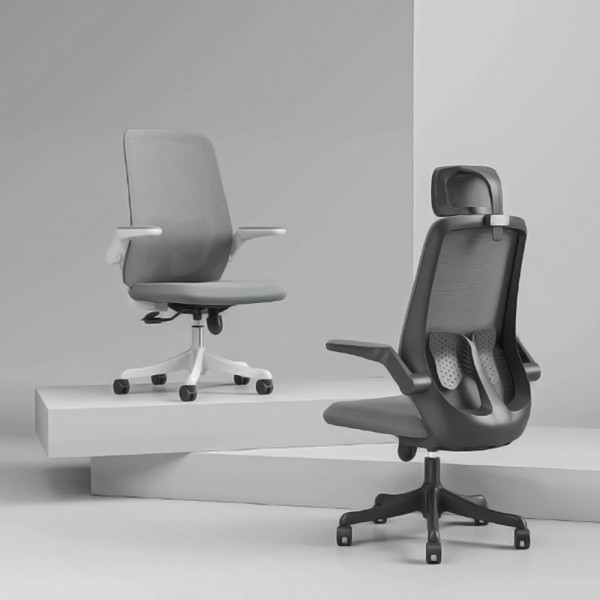 Кресло SitUp AMELIA B PL White (сетка Gray/ткань Gray)