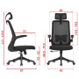 Кресло SitUp AMELIA A PL Black (сетка Black/ткань Black)