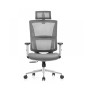 Кресло SitUp APHRODITE Chrome (сетка Gray/экокожа Gray)