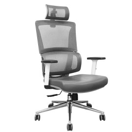 Кресло SitUp APHRODITE Chrome (сетка Gray/экокожа Gray)