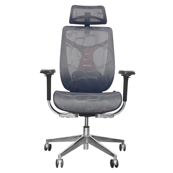 Кресло SitUp BARRACUDA Chrome (сетка Dark Gray/ткань Dark Gray)