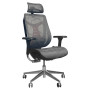 Кресло SitUp BARRACUDA Chrome (сетка Dark Gray/ткань Dark Gray)