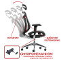 Кресло SitUp BARRACUDA Chrome (сетка Dark Gray/ткань Dark Gray)