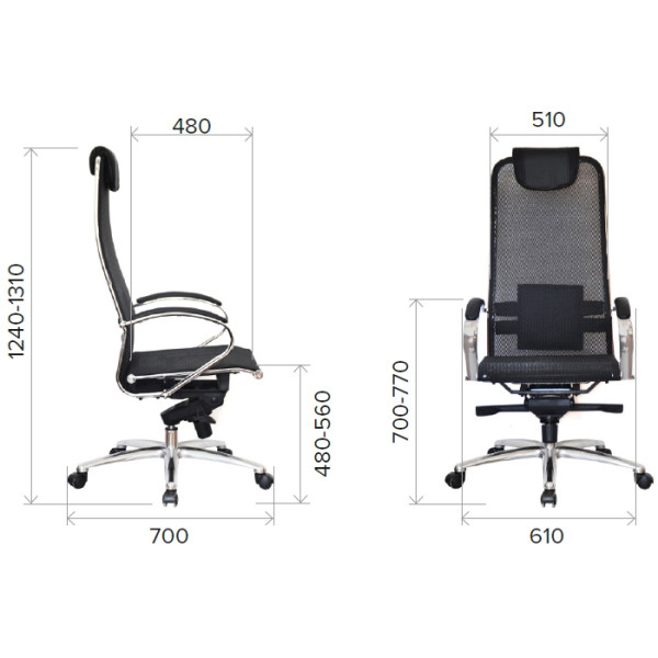 Кресло Everprof Deco Chrome black