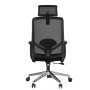 Кресло SitUp DONAT black Chrome (сетка Black/Black)