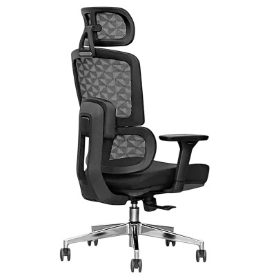 Кресло SitUp GARFILD Chrome (сетка Black/ткань Black)