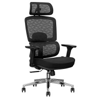 Кресло SitUp GARFILD Chrome (сетка Black/ткань Black)