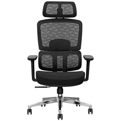 Кресло SitUp GARFILD Chrome (сетка Black/ткань Black)