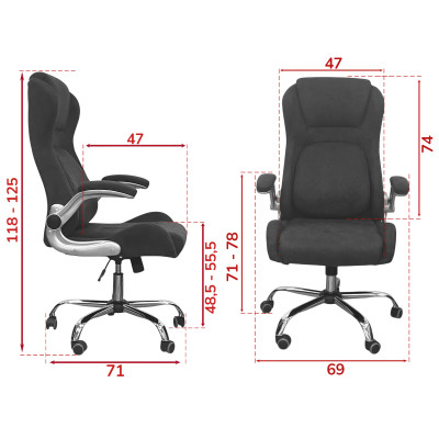 Кресло <!--noindex--><span data-nosnippet>SitUp</span><!--/noindex--> HUGO Chrome