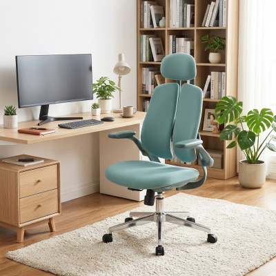 Кресло SitUp KWIN Green Chrome (ткань Green/Green)