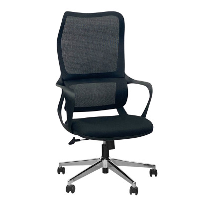 Кресло SitUp LATI-H Black Chrome (сетка Black/Black)