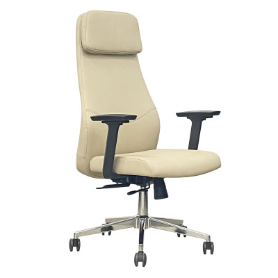 Кресло <!--noindex--><span data-nosnippet>SitUp</span><!--/noindex--> LEORA Chrome PU beige