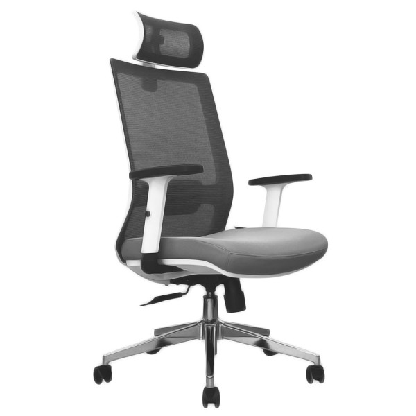 Кресло SitUp MADRID Chrome (сетка Gray/ткань Gray)