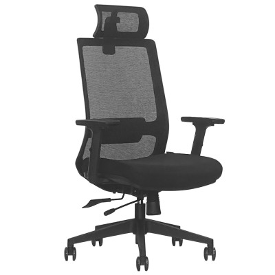 Кресло SitUp MADRID LUX PL black (сетка Black/ткань Black)