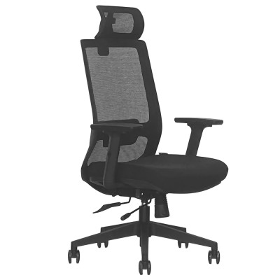 Кресло SitUp MADRID LUX PL black (сетка Black/ткань Black)
