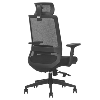 Кресло SitUp MADRID LUX PL black (сетка Black/ткань Black)