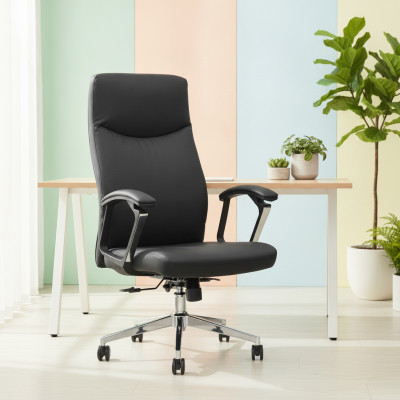 Кресло <!--noindex--><span data-nosnippet>SitUp</span><!--/noindex--> MARGUS black Chrome