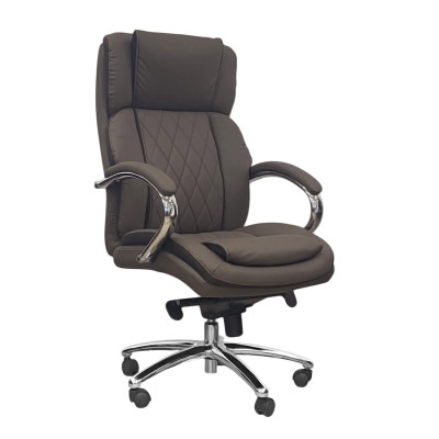 Кресло <!--noindex--><span data-nosnippet>SitUp</span><!--/noindex--> MARSEL Chrome PU dark brown