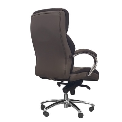 Кресло <!--noindex--><span data-nosnippet>SitUp</span><!--/noindex--> MARSEL Chrome PU dark brown