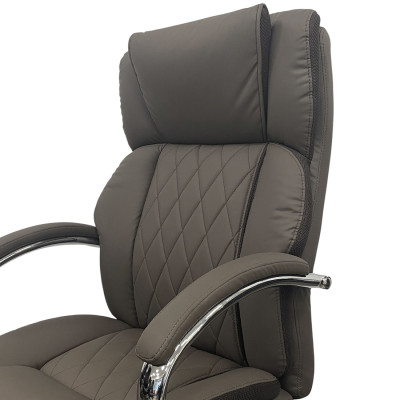 Кресло <!--noindex--><span data-nosnippet>SitUp</span><!--/noindex--> MARSEL Chrome PU dark brown