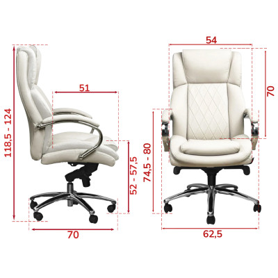 Кресло <!--noindex--><span data-nosnippet>SitUp</span><!--/noindex--> MARSEL Chrome PU beige