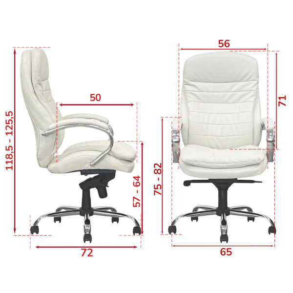 Кресло SitUp MIDO Chrome (экокожа Beige)