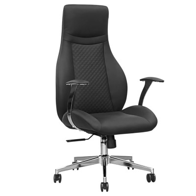 Кресло SitUp MOLLY black Chrome (экокожа)