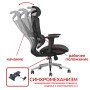 Кресло SitUp PALMA Black Chrome (сетка Black/Black)