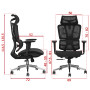 Кресло SitUp PALMA Black Chrome (сетка Black/Black)