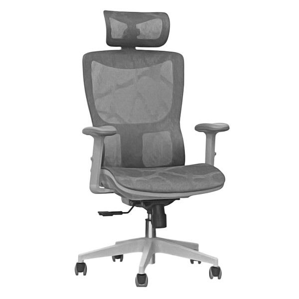 Кресло SitUp PHANTOM Grey PL (сетка Grey/ Grey)