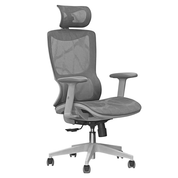 Кресло SitUp PHANTOM Grey PL (сетка Grey/ Grey)
