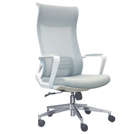 Кресло SitUp RECORD White Chrome (Light Grey)