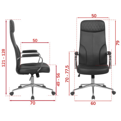 Кресло <!--noindex--><span data-nosnippet>SitUp</span><!--/noindex--> TUCSON Chrome PU /