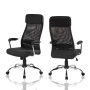 Кресло SitUp VAASA Chrome (сетка Black/ткань Black)