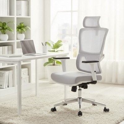 Кресло SitUp VICTORIA Chrome (Light Gray/Light Gray)