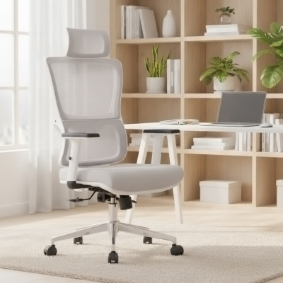 Кресло SitUp VICTORIA Chrome (Light Gray/Light Gray)