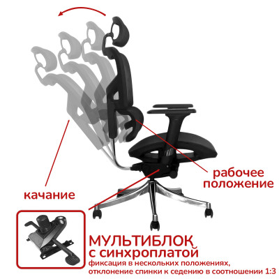Кресло <!--noindex--><span data-nosnippet>SitUp</span><!--/noindex--> VIKING Chrome /