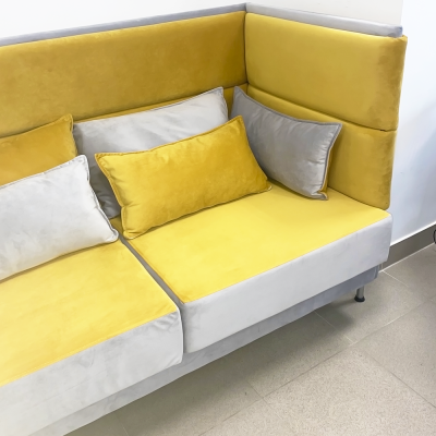 Диван Bels Secret-2 желто-серый