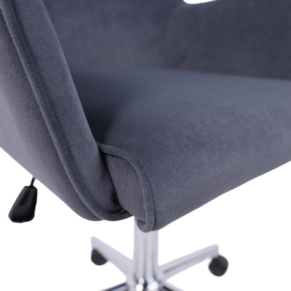 Кресло BELLA XL Kiton 713 Graphite велюр/хром