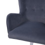 Кресло BELLA XL Kiton 713 Graphite велюр/хром