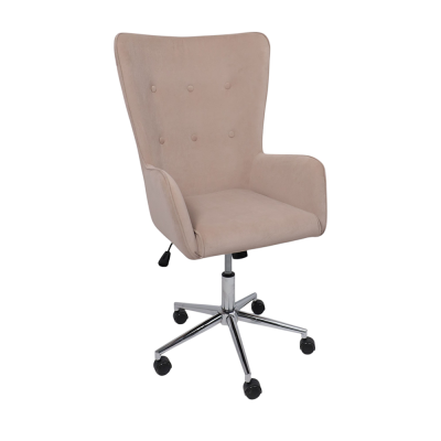 Кресло BELLA XL Kiton 714 Powder велюр/хром