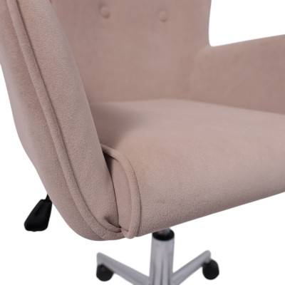 Кресло BELLA XL Kiton 714 Powder велюр/хром