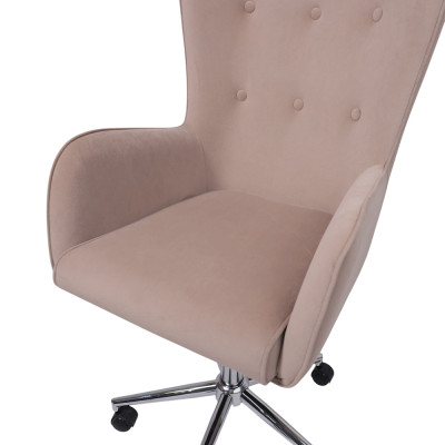 Кресло BELLA XL Kiton 714 Powder велюр/хром