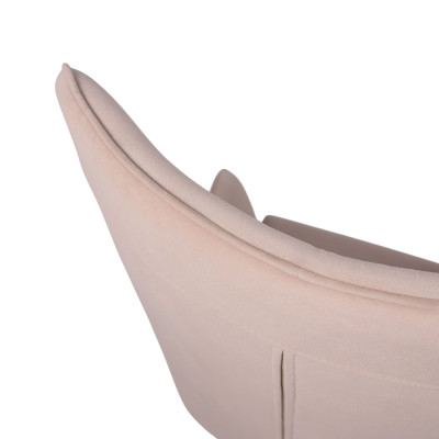 Кресло BELLA XL Kiton 714 Powder велюр/хром