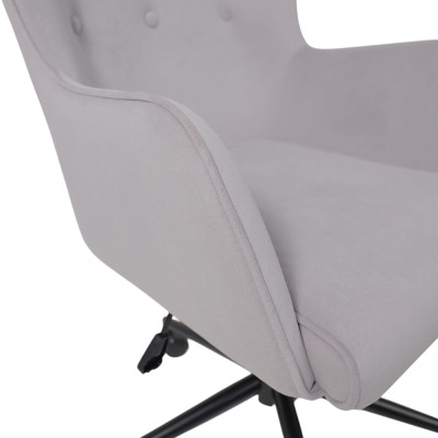 Кресло BELLA XL Kiton 722 Smoke велюр/черный