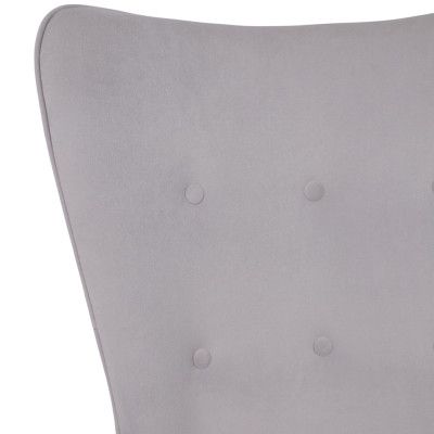 Кресло BELLA XL Kiton 722 Smoke велюр/черный