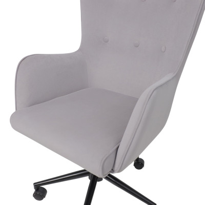 Кресло BELLA XL Kiton 722 Smoke велюр/черный